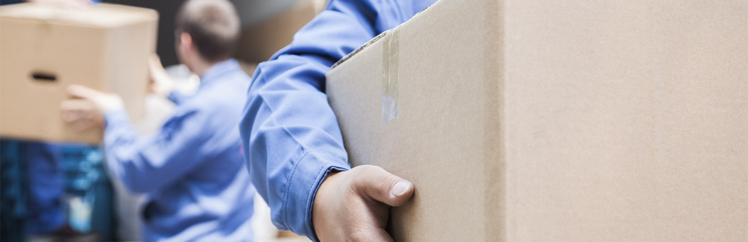 man holding box